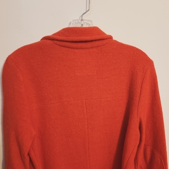 Anthropologie | Sparrow Women's Orange Wool Belted Jacket (Size Small) - Picture 13 of 16